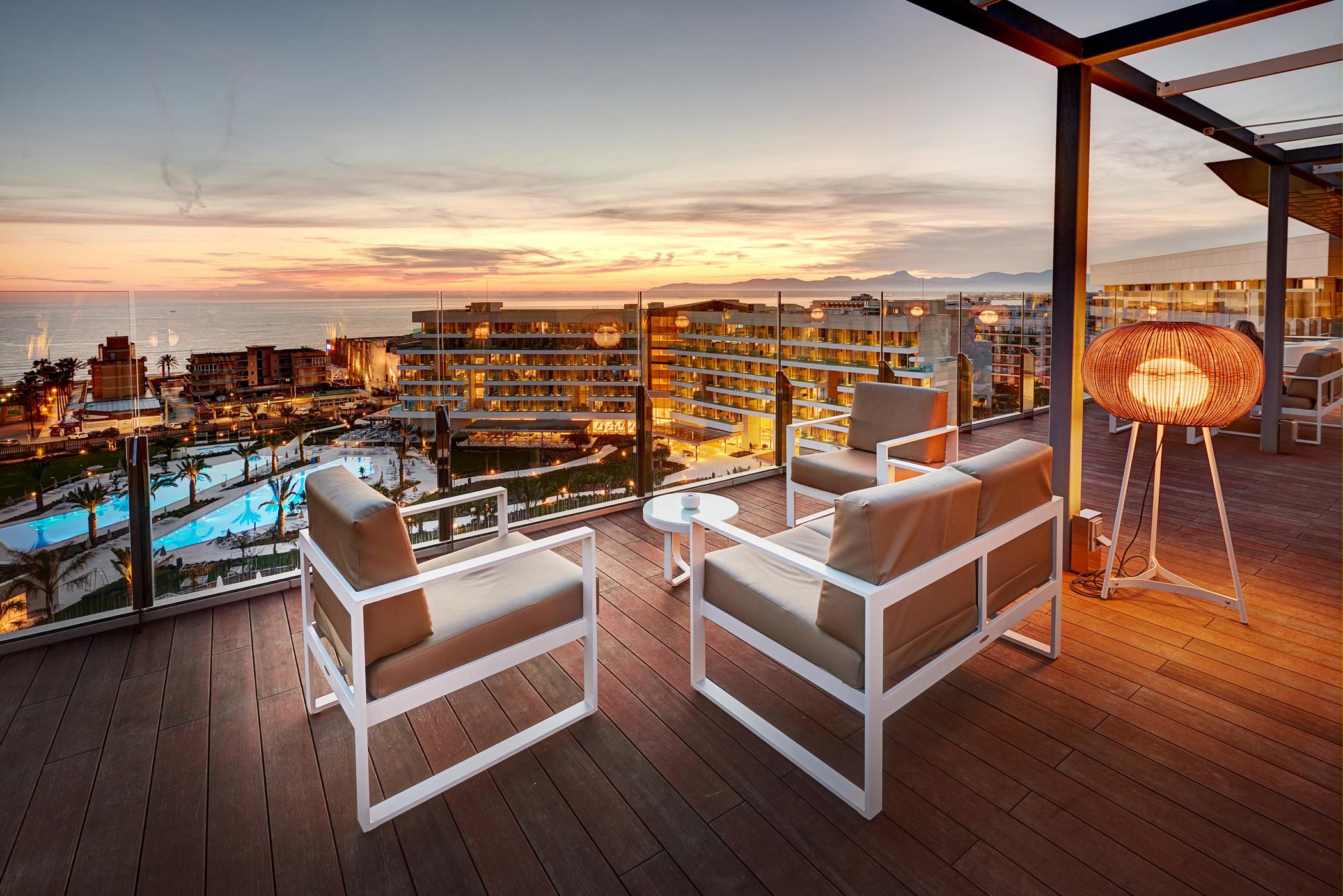 Hipotels Playa De Palma Palace&Spa (Adults Only) Екстериор снимка The view from the rooftop of the hotel